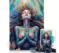 Puzzle La Prière de la Sirène 1000 pièces pour Adultes, Jeu de réflexion Stimulant, Objet de Collection à découper avec précision 38x52cm