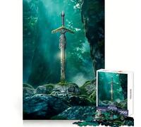 Puzzle La Quête d'Excalibur pour Adolescents, 1000 pièces, Jeu de réflexion, Jouet Relaxant, découpe Nette, Cadeau Exquis (38x26cm)