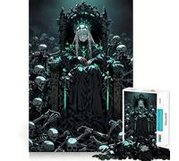 Puzzle La Reine du Trône des Morts-Vivants pour Adolescents, 1000 pièces, Stimulation de la mémoire, Jeu d'intérieur, pour Les fêtes (50x75cm)