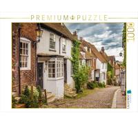 Puzzle · La Rue Mermaid à Rye, dans l'East Sussex, en Angleterre | Ruelle pavée bordée de maisons à colombages historiques et de… · 1000 pièces · Format assemblé 64 × 48 cm · CALVENDO Puzzle
