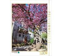 Puzzle · La Rue Stresemann sous Les Fleurs | 1000 pièces · Format assemblé 64 × 48 cm · CALVENDO Puzzle