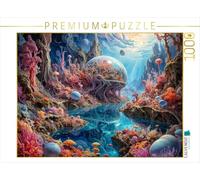 Puzzle · La Serre de la Nature : Un écosystème caché sous Un dôme | protecteur · Issu de l'univers surréaliste des champignons · 1000 pièces · Format assemblé 64 × 48 cm · CALVENDO Puzzle