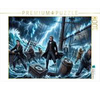 Puzzle · La tempête Fait dérailler Le Voyage d'Achab | Moby Dick · La chasse à la baleine blanche · 1000 pièces · Format assemblé 64 × 48 cm · CALVENDO Puzzle