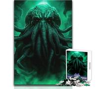 Puzzle La Terreur de Cthulhu 1000 pièces pour Adolescents:Jeu ludique et éducatif, Cadeau Unique pour Les fêtes et Occasions spéciales Dimensions:50x75cm