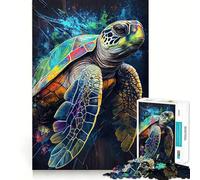 Puzzle La Tortue Patiente pour Adultes 1000 Pièces Stimule la Mémoire Moment Cosy Assemblage Liste de Souhaits du Père Noël 38x26cm