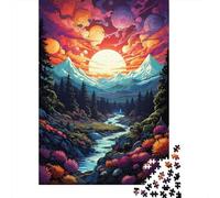 Puzzle « La Vallée Psychédélique est Vaste » - 500 pièces. Puzzle idéal pour Les Adultes et Les Enfants de 18 Ans et Plus (500 pièces, 52 x 38 cm).