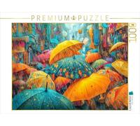 Puzzle · La Vie Urbaine | Un jour de pluie · 1000 pièces · Format assemblé 64 × 48 cm · CALVENDO Puzzle