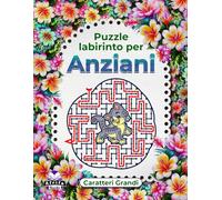 Puzzle labirinto per anziani a caratteri grandi, libro di attività con gatti per migliorare la memoria: Giochi di logica e di intelletto per anziani per mantenere la mente acuta