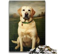 Puzzle Labrador Blanc 1000 pièces pour Adultes et Adolescents, Jeu Stimulant Chaque pièce est Unique - Jeu Familial Stimulant (38x26cm)