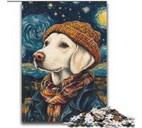 Puzzle Labrador Ciel étoilé pour Adolescents 2000 pièces, adapté aux Personnes de 14 Ans et Plus Idées Cadeaux de décoration intérieure 70x100cm