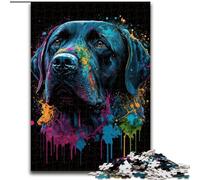 Puzzle Labrador coloré de 1000 pièces pour Adultes et Adolescents, à partir de 14 Ans Jeux Amusants, activités Amusantes à la Maison, Cadeaux d'anniversaire, Cadeaux de Voyage 50x75cm