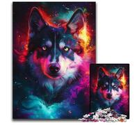 Puzzle Labrador Galaxy 1000 pièces pour Adultes, décoration d'intérieur colorée et Jeu Familial interactif, 50x75cm/19,68x29,52 Pouces