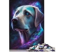 Puzzle Labrador Galaxy, Casse-tête en Carton 100% recyclé, pour Femmes et Hommes, Cadeaux de Noël, 1 000 pièces (75 x 50 cm)