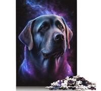 Puzzle Labrador Galaxy en Carton 100% recyclé, pour garçon ou Fille, Cadeau d'halloween, 1 000 pièces (75 x 50 cm)