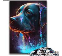 Puzzle Labrador Noir 2000 pièces pour Adultes et Adolescents, Jeu Stimulant, idéal comme Cadeau pour Toute la Famille (70x100cm)
