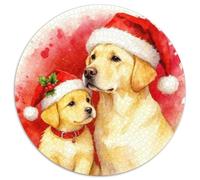 Puzzle Labrador Retriever 1000 Pièces pour Adultes Et Enfants, Jeu-éduChatif, Puzzles Chapeau Rouge, Home Decor, Cadeau Famille 1000pcs (67.5x67.5cm)