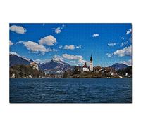 Puzzle Lac de Bled Slovénie pour Adultes 100 pièces Cadeau Souvenir de Voyage 45,5 x 35,5 cm
