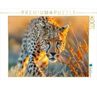 Puzzle · L'Afrique Fascine | Un guépard s'approche prudemment de sa proie · 1000 pièces · Format assemblé 64 × 48 cm · CALVENDO Puzzle