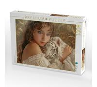 Puzzle · l'amour des Enfants pour Les Animaux | Un petit tigre · 1000 pièces · Format assemblé 64 × 48 cm · CALVENDO Puzzle