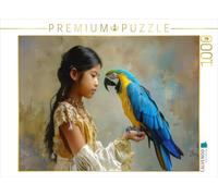 Puzzle · l'amour d'un Enfant pour Les Animaux | Mon perroquet · 1000 pièces · Format assemblé 64 × 48 cm · CALVENDO Puzzle