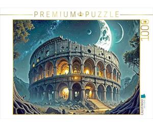 Puzzle · L'amphithéâtre des Plaines alluviales d'Aeon | L'architecture terrestre sur des mondes lointains · 1000 pièces · Format assemblé 64 × 48 cm · CALVENDO Puzzle