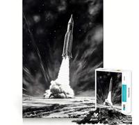 Puzzle Lancement de Fusée pour Adultes 1000 Pièces Améliore la Mémoire Détend l'esprit Pièce de Collection Sharp Edge (38x52cm)