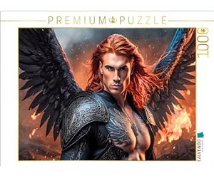Puzzle · L'ange Raphaël Combat Le Mal dans Le feu | 1000 pièces · Format assemblé 64 × 48 cm · CALVENDO Puzzle