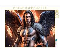 CALVENDO Puzzle Ange Raziel Combattant dans Le feu de l' | 1000 pièces Taille de la Ponte 64 x 48 cm Puzzle Photo pour des Heures heureuses