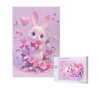 Puzzle Lapin 4000 Pièces Adultes, Puzzles Classiques Art Fleur avec Boîte d'emballage et Photos de Référence, Relaxation/Soulagement du Stress/Jeux Amusants, DIY Creatif Cadeau pour Femme 2T-1931