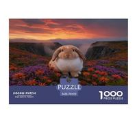 Puzzle Lapin Bélier 1000 Pièces pour Adultes Et Enfants, Plaisir Partagé en Famille, Jeu Éducatif, Casse-tête Canyon, DéCoration, Idée Cadeau 70x50cm/1000pcs