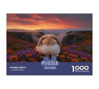 Puzzle Lapin Bélier 1000 Pièces pour Adultes Et Enfants, Plaisir Partagé en Famille, Jeu Éducatif, Casse-tête Canyon, DéCoration, Cadeau Famille 52x38cm/1000pcs