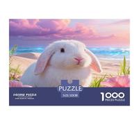 Puzzle Lapin Bélier 1000 Pièces pour Adultes Et Enfants, Plaisir Partagé en Famille, Jeu Éducatif, Casse-tête Dunes, DéCoration, Cadeau Anniversaire 52x38cm/1000pcs