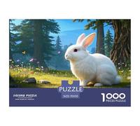 Puzzle Lapin d'Angora De 1000 Pièces pour Adultes,Paysage Naturel Un Jeu De Dexérité Très Difficile Puzzle Jeu D'intelligence l'art De La Décoration Moderne 70x50cm/1000pcs