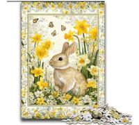 Puzzle Lapin de Jardin pour Adolescents 2000 pièces, Anti-Stress, Difficile et décoratif pour la Maison (14 Ans et Plus) (70x100cm)