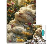 Puzzle Lapin des Alpes 1000 pièces pour Adolescents et Adultes, Anti-Stress, Difficile, décoration d'intérieur et Cadeaux Uniques (50x75cm)