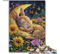 Puzzle Lapin endormi pour Adultes et Adolescents, 2000 pièces, Jouet éducatif et décompressant pour Anniversaire et Noël (70x100cm)