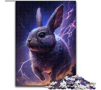 Puzzle Lapin Magique 1000 Pièces pour Adultes, en Carton, pour Ados et Famille - Jeu de Casse-tête DIY, 1000 Pièces(26x38cm)