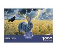 Puzzle Lapin Nain 1000 Pièces en Carton pour Adultes Enfants Jeu Éducatif Jeu De Défi Puzzles Idée Cadeau Home Decor 38x26cm/1000pcs