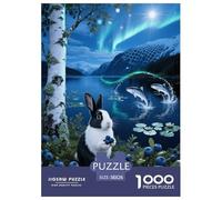 Puzzle Lapin Nain de Hollande 1000 Pièces pour Adultes Et Enfants, Jeu ÉduChatif, Puzzle Lac Fish, DéCoRation, Cadeau Adulte 38x26cm/1000pcs
