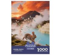 Puzzle Lapin Nain de Hollande 1000 Pièces pour Adultes Et Enfants, Jeu ÉduChatif, Puzzles Source Chaude, Home Decor, Cadeau Enfant 38x26cm/1000pcs