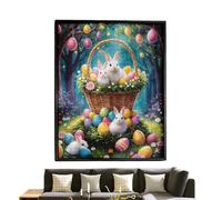 Puzzle Lapin - Puzzle Vivant avec Taille 70x50 Cm | Puzzle de Pâques avec 1000 Pièces et Un Lapin - Pour Activités Familiales Décoration Maison Ferme Art Mural