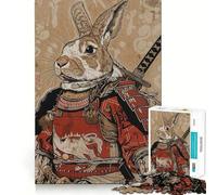 Puzzle Lapin Samouraï 1000 Pièces pour Adolescents Jeu de logique et de réflexion Découpe précise (38x26cm)