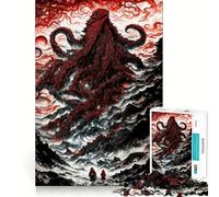 Puzzle l'appel de Cthulhu pour Adolescents, 1000 pièces, améliore la mémoire, Divertissement Silencieux, Bords précis, Cadeau Artistique 38x52cm