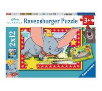 Puzzle l'appel de l'aventure disney 2x12 pcs bleu TU
