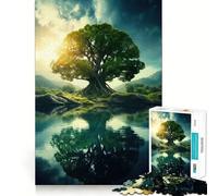 Puzzle l'arbre de Vie d'Été pour Adolescents, 1000 pièces, améliore la mémoire, Calme et Amusant, Bords précis, Cadeau Artistique 38x26cm