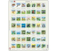 Puzzle LARSEN Animaux du monde (ZOO 3) 49 pièces