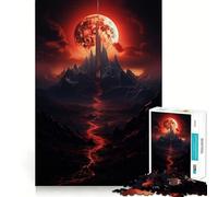 Puzzle L'Ascension de la Lune de Sang pour Adolescents, 1000 pièces, décoration Murale apaisante et Amusante aux découpes nettes (50x75cm)
