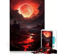 Puzzle L'Ascension de la Lune de Sang pour Adultes, 1000 pièces, Jeu de réflexion, Loisir Calme, à Assembler, Cadeau de Noël (38x52cm)