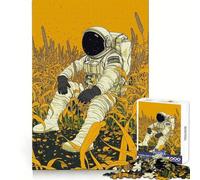 Puzzle L'astronaute en Pause pour Adultes, 1000 pièces, Exercice Mental, détente Facile, Assemblage Solide, Cadeau d'anniversaire (50x75cm)