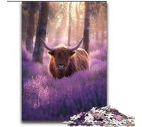 Puzzle Lavande Yak 2000 pièces pour Adolescents et Adultes, Jeux éducatifs, décoration d'intérieur, Cadeau d'anniversaire, Art Mural (70x100cm)